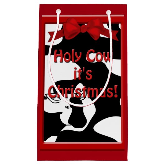 Heilige Koe Kerstmis GB Klein Cadeauzakje (Voorkant)