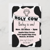 Heilige Koe Kind Koe Print Schattigee Verjaardag Kaart (Voorkant)