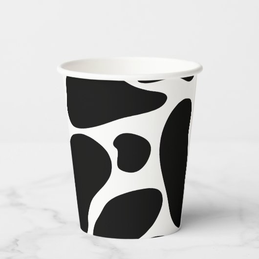 Heilige Koe Kind Verjaardagsfeestje Koe Print Scha Papieren Bekers (Achterkant)