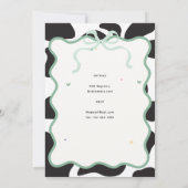 Heilige Koe! Kinderen Verjaardag Uitnodigt 1e 2e 3 Kaart (Achterkant)