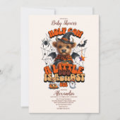 Heilige Koe Kleine Boo Halloween Babyfeestje Kaart (Voorkant)