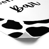 Heilige Koe Koe Birthday Party Moo Mosa Bar Poster (Hoek)