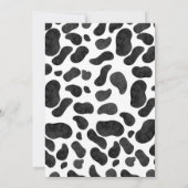 Heilige Koe Koe Prints Eerste eerste eerste uitnod Kaart (Achterkant)