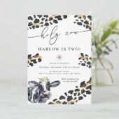 Heilige Koe Land Boerderij Birthday Kaart (Staand voorkant)