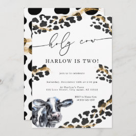 Heilige Koe Land Boerderij Birthday Uitnodiging