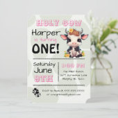 Heilige Koe Land Verjaardagsfeestuitnodiging Kaart (Staand voorkant)