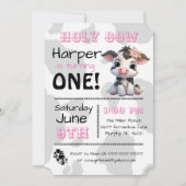 Heilige Koe Land Verjaardagsfeestuitnodiging Kaart (Voorkant)