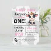 Heilige Koe Land Verjaardagsfeestuitnodiging Kaart (Staand voorkant)