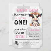 Heilige Koe Land Verjaardagsfeestuitnodiging Kaart (Voorkant)