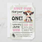 Heilige Koe Land Verjaardagsfeestuitnodiging Kaart (Voorkant)