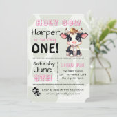 Heilige Koe Land Verjaardagsfeestuitnodiging Kaart (Staand voorkant)