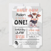 Heilige Koe Land Verjaardagsfeestuitnodiging Kaart (Voorkant)