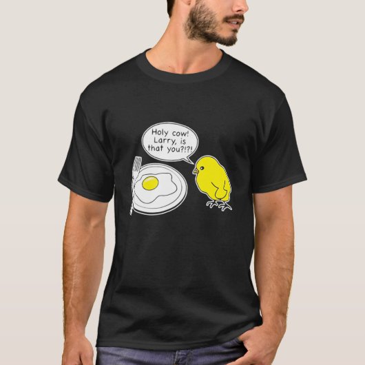 Heilige Koe Larry Is Dat Jij Grap T-shirt (Voorkant)