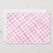 Heilige Koe Meisje 1e Verjaardag Foto Uitnodigen Kaart (Achterkant)