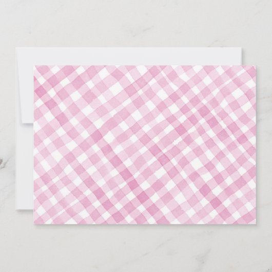 Heilige Koe Meisje 1e Verjaardag Foto Uitnodigen Kaart (Achterkant)