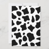 Heilige Koe Meisje Baby shower Uitnodiging (Achterkant)