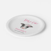 Heilige Koe Meisje Verjaardagsfeest Papieren Bordje (Gekanteld)