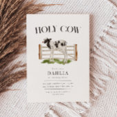 Heilige Koe Modern Eenvoudig Boerderij Verjaardags Kaart