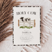Heilige Koe Modern Eenvoudig Boerderij Verjaardags Kaart