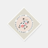 Heilige koe monog genderneutraal minimaal baby sho servet (Hoek)