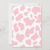 Heilige Koe Naam Meisje 1st. verjaardagsfeestje Kaart (Achterkant)