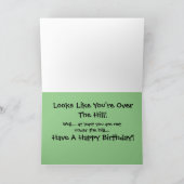 Heilige Koe over The Hill Birthday Kaart (Binnen)