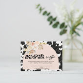 Heilige Koe | Pampas Grass | Diaper Raffle Informatiekaartje (Staand voorkant)