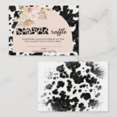 Heilige Koe | Pampas Grass | Diaper Raffle Informatiekaartje (Voorkant / Achterkant)