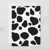 Heilige Koe print Baby shower Kaart (Achterkant)