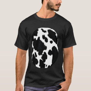Heilige Koe Print Patroon Grappige Buik Halloween T-shirt