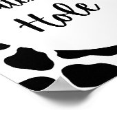 Heilige Koe Print Verjaardag Watering Hole Bord Po (Hoek)