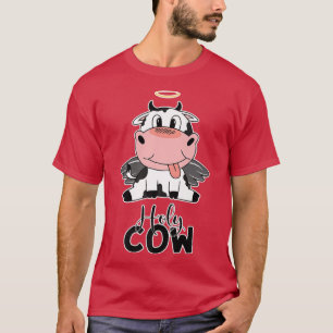 Heilige Koe Pun Cute Kawaii Manga Cattle Heaven Fa T-shirt