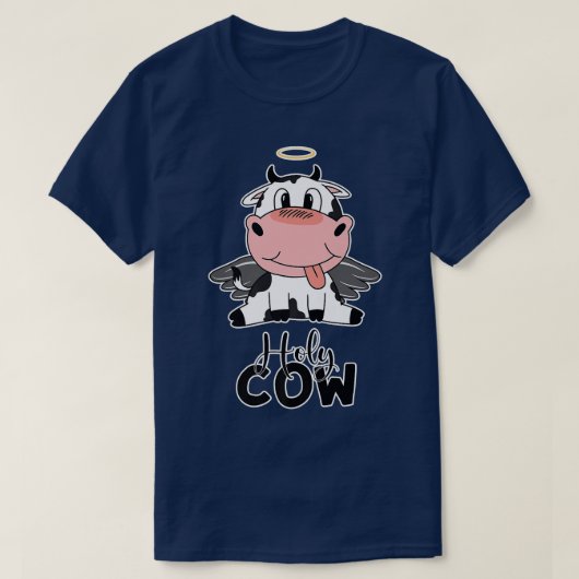 Heilige Koe Pun Cute Kawaii Manga Cattle Heaven Fa T-shirt (Design voorkant)