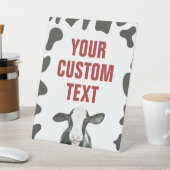 Heilige Koe rood, 1e verjaardag Reclamebord Met Voetstuk (Insitu)