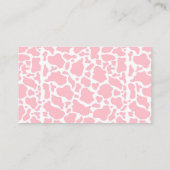 Heilige Koe Roze Boho Baby shower Boeken voor Baby Informatiekaartje (Achterkant)