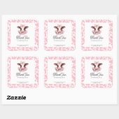 Heilige Koe Roze Boho Baby shower Dank u Sticker (Vel)