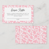 Heilige Koe Roze Boho Baby shower Luier Raffle Informatiekaartje (Voorkant / Achterkant)