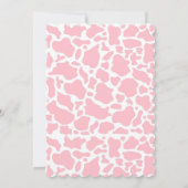 Heilige Koe Roze Boho Baby shower Uitnodiging (Achterkant)