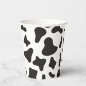 Heilige Koe Roze Daisy Koe Afdrukdag Papieren Bekers (Achterkant)