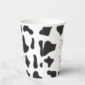 Heilige Koe Roze Daisy Koe Afdrukdag Papieren Bekers (Rechts)