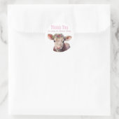 Heilige Koe Roze Dank u Stickers (Tas)