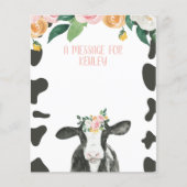 Heilige Koe Roze Gingham bloemige tijdscapsule boo (Voorkant)