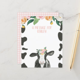 Heilige Koe Roze Gingham florale tijd capsule beri