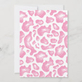 Heilige Koe Roze Meisje eerste verjaardag Kaart (Achterkant)