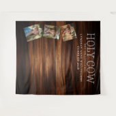 Heilige Koe! Rustieke Afstuderen Foto Achtergrond Wandkleed (Voorkant (horizontaal))