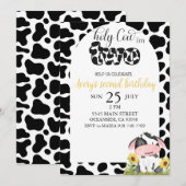 Heilige Koe tweede verjaardag Kaart (Voorkant / Achterkant)