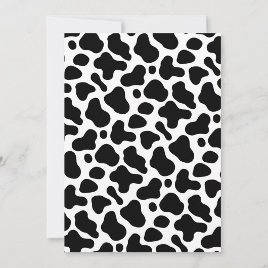 Heilige Koe Tweeling Baby Shower Kaart (Achterkant)