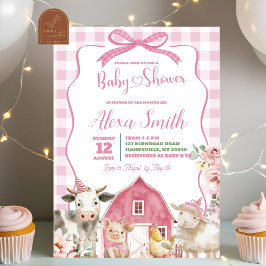 Heilige Koe Tweeling Baby Shower Uitnodiging