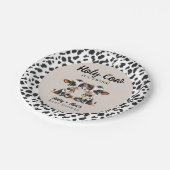 Heilige Koe Twins Baby shower Papieren Bordje (Gekanteld)