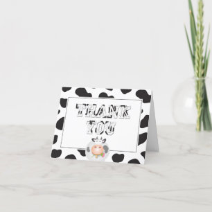 Heilige Koe Verjaardag Koe Print Typografie Bedankkaart